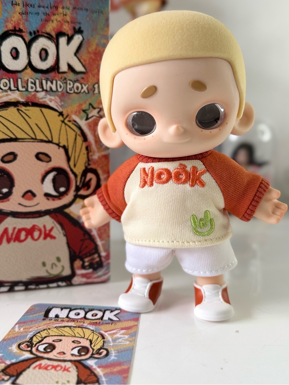 Nook Boy Doll in Cream & Orange Outfit